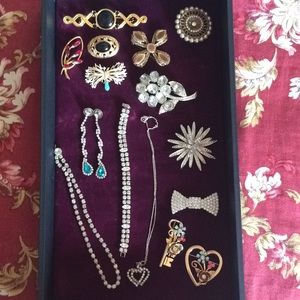 Vintage Rhinestone bundle 15 pieces